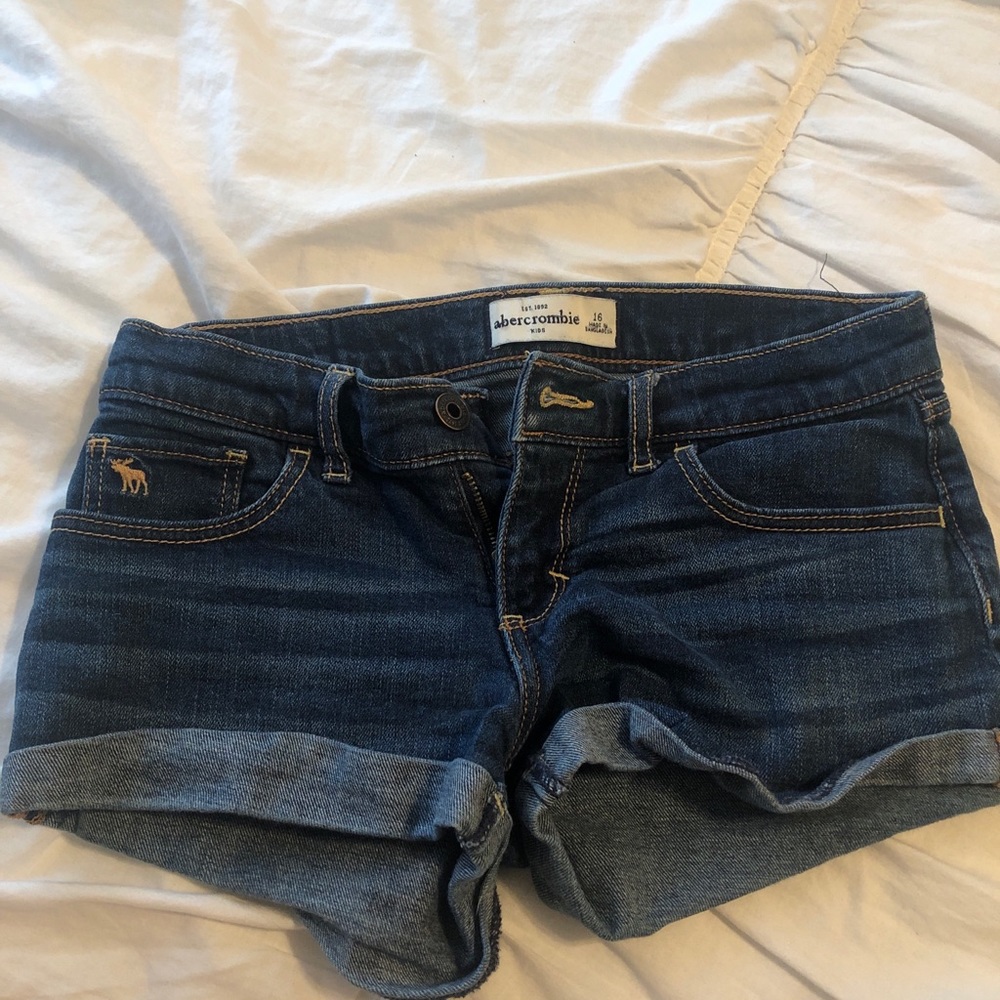 abercrombie jean shorts